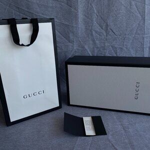 Gucci Gift Box + Shopping Bag +Receipt Envelope – 💯 Authentic